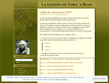 Tablet Screenshot of lalegiondeyoda.wordpress.com