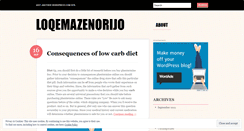 Desktop Screenshot of loqemazenorijo.wordpress.com
