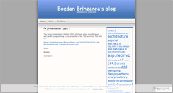 Desktop Screenshot of bogdanbrinzarea.wordpress.com