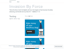 Tablet Screenshot of invasionbyforce.wordpress.com