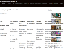 Tablet Screenshot of btscommunication.wordpress.com