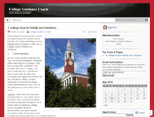 Tablet Screenshot of collegeguidancecoach.wordpress.com