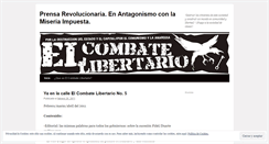 Desktop Screenshot of elcombatelibertario.wordpress.com