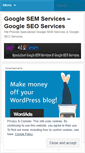 Mobile Screenshot of googlesemservices.wordpress.com