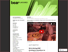 Tablet Screenshot of bearflavoured.wordpress.com