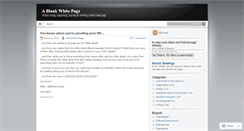 Desktop Screenshot of ablankwhitepage.wordpress.com