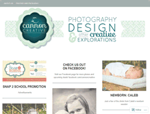 Tablet Screenshot of cannoncreative.wordpress.com