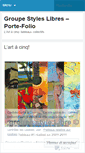 Mobile Screenshot of groupestyleslibres.wordpress.com