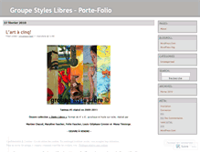Tablet Screenshot of groupestyleslibres.wordpress.com