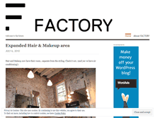 Tablet Screenshot of factorystudios.wordpress.com