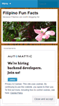 Mobile Screenshot of filipinofunfacts.wordpress.com