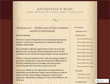 Tablet Screenshot of antiques20.wordpress.com