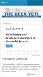 Mobile Screenshot of beeryeti.wordpress.com