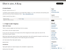 Tablet Screenshot of elliotinaion.wordpress.com