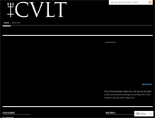 Tablet Screenshot of cvltclothing.wordpress.com