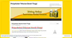 Desktop Screenshot of pengobatantekanandarahtinggii.wordpress.com