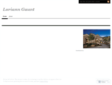 Tablet Screenshot of lorianngaunt.wordpress.com