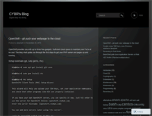 Tablet Screenshot of cybrs.wordpress.com