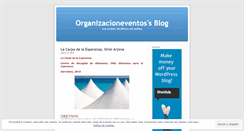 Desktop Screenshot of organizacioneventos.wordpress.com