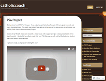 Tablet Screenshot of catholiccoach.wordpress.com