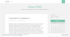 Desktop Screenshot of dottorzero.wordpress.com