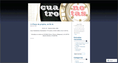 Desktop Screenshot of cuatronotas.wordpress.com