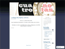 Tablet Screenshot of cuatronotas.wordpress.com