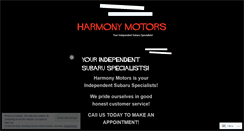 Desktop Screenshot of harmonymotors.wordpress.com