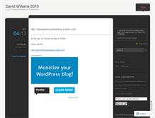 Tablet Screenshot of davidwillems.wordpress.com
