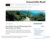 Tablet Screenshot of immortalityroad.wordpress.com