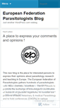 Mobile Screenshot of europfedpar.wordpress.com