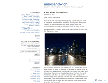 Tablet Screenshot of annesandwich.wordpress.com