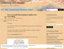 Tablet Screenshot of letteringartstudio.wordpress.com