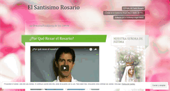 Desktop Screenshot of elsantisimorosario.wordpress.com