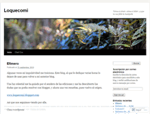 Tablet Screenshot of loquecomi.wordpress.com