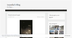 Desktop Screenshot of leyanka.wordpress.com