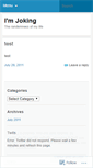 Mobile Screenshot of imjoking.wordpress.com