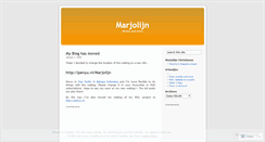 Desktop Screenshot of marjolijn.wordpress.com