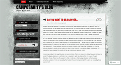 Desktop Screenshot of camposanity.wordpress.com