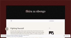 Desktop Screenshot of fikirazaubongo.wordpress.com