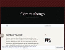 Tablet Screenshot of fikirazaubongo.wordpress.com