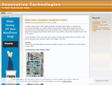 Tablet Screenshot of innovativetech.wordpress.com