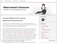 Tablet Screenshot of hibarisensei.wordpress.com