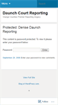 Mobile Screenshot of daunchcourtreporting.wordpress.com