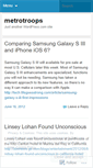 Mobile Screenshot of metrotroops.wordpress.com