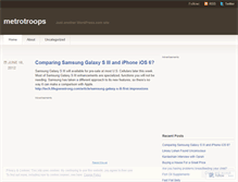 Tablet Screenshot of metrotroops.wordpress.com