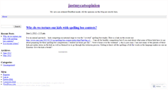 Desktop Screenshot of justmycatsopinion.wordpress.com