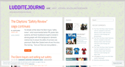 Desktop Screenshot of ludditejourno.wordpress.com