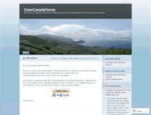 Tablet Screenshot of greencanadahomes.wordpress.com