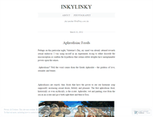 Tablet Screenshot of inkylinky.wordpress.com